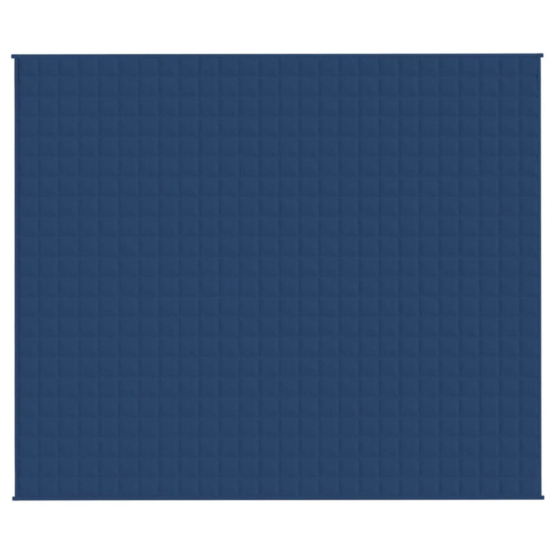 Polyester lesté vidaXL, perles de verre, Bleu, L 86,6 po x L 92,5 po