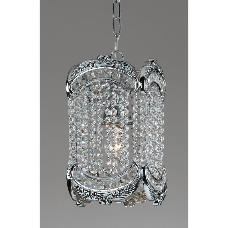 Emily 3 - Light Unique/Statement Pendant, Chrome, Crystalique-Plus