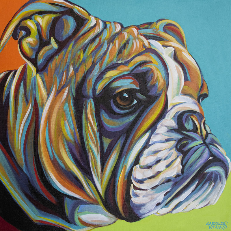 Dog Friend I by Carolee Vitaletti - Wrapped Canvas Painting, 51cm H x 51cm W