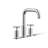 Purist Deck-Mount Bath Faucet Trim for High-Flow Valve with Cross Handles-96144626