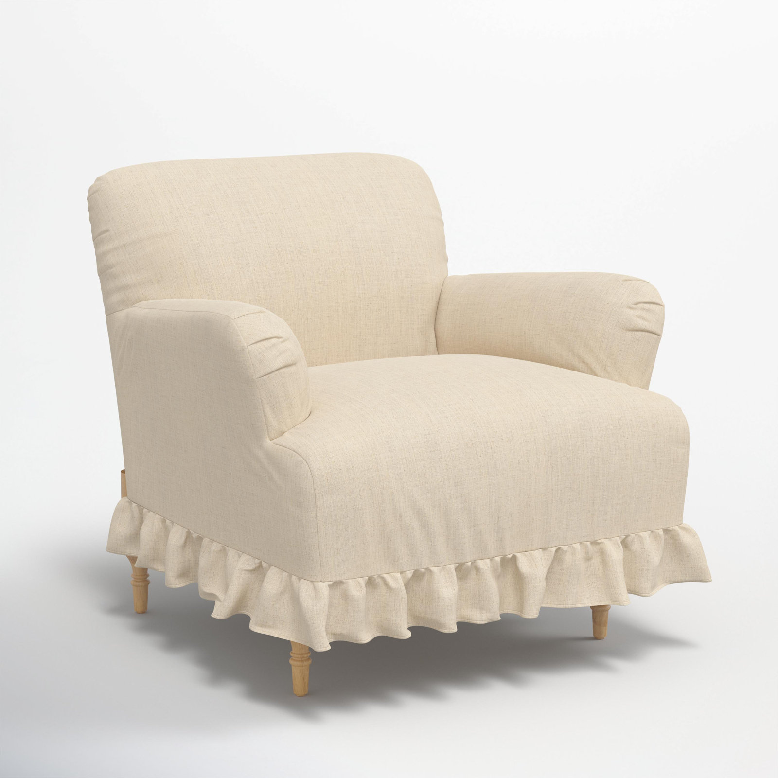 Maggie Slipcovered Armchair, Classic Linen Linen