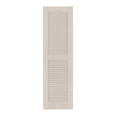 Custom Louvered Shutter with Cathedral Top