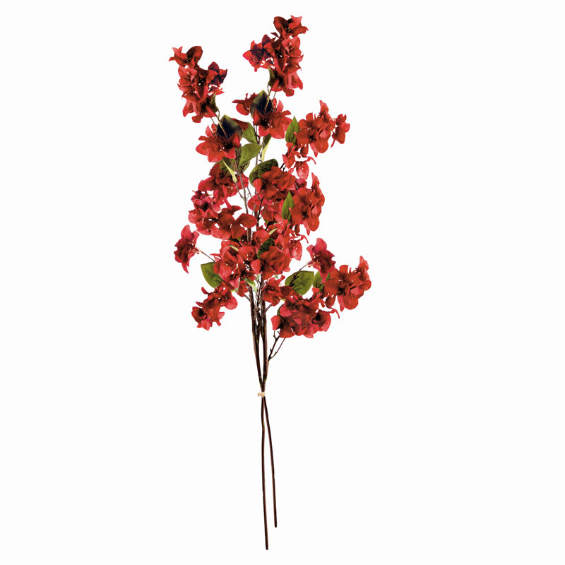 Tiges de bougainvillier réalistes de 54 po en rouge