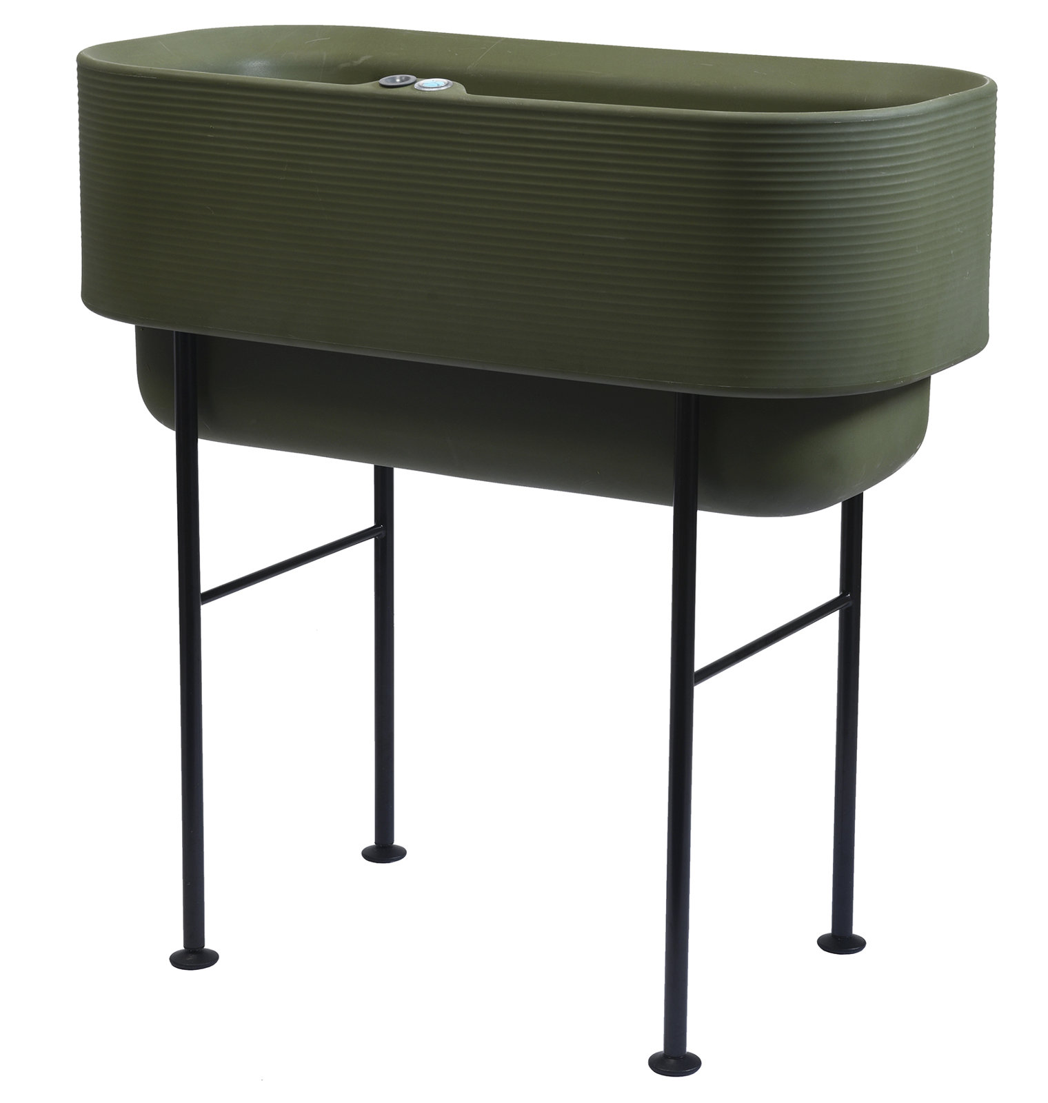 Nest Elevated Planter, Olive, 35.75'' H x 36'' W x 18'' D