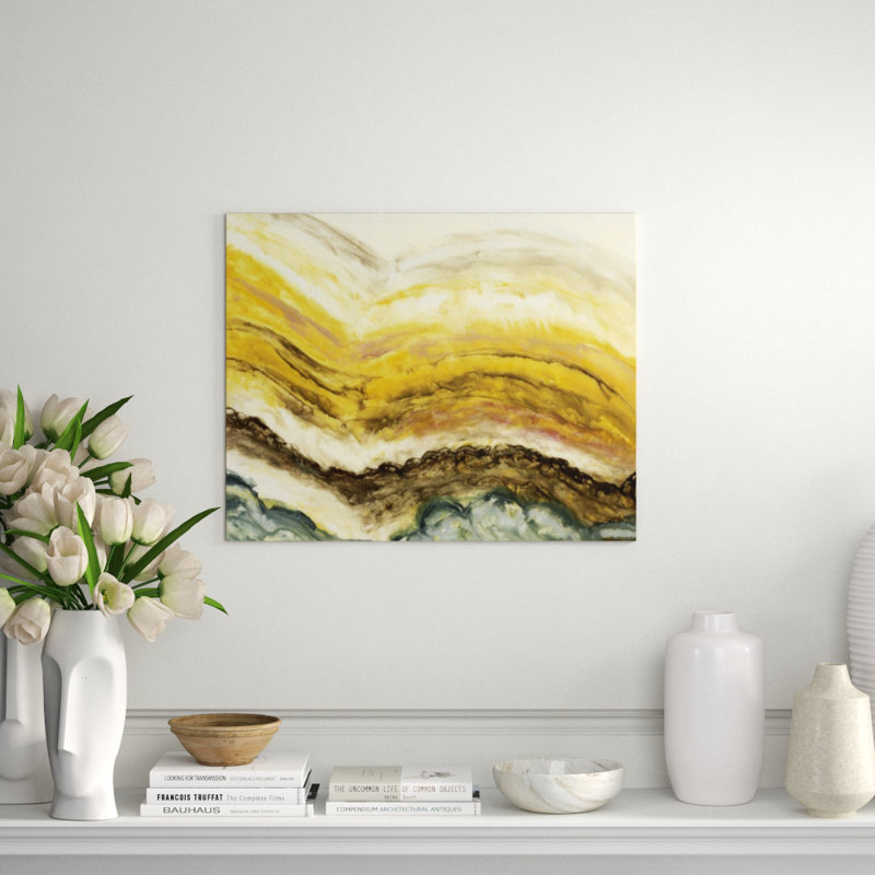 Geode Print by Blakely Bering, Image Brush Gel, 48" H x 60" W x 1.5" D