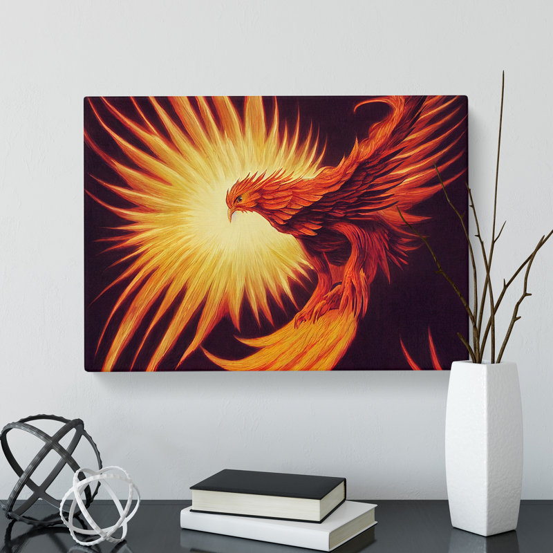 Terrific Phoenix Bird - Wrapped Canvas, 40cm H x 60cm W x 3cm D