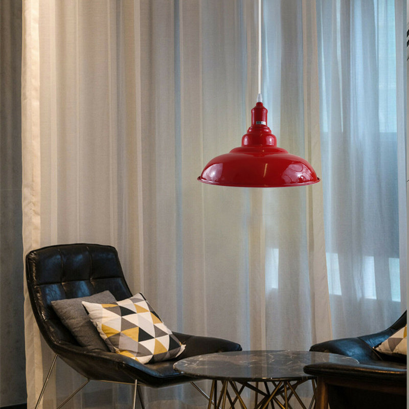 Dlana 1 - Light Dome Pendant, Red, Red