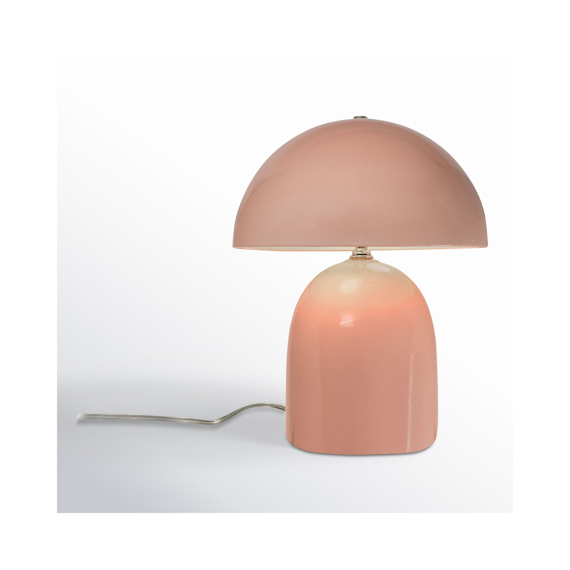 Percy Ceramic Table Lamp, Gloss Blush