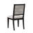 Set Of 2 Dining Chairs With Upholstery And Stable Construction