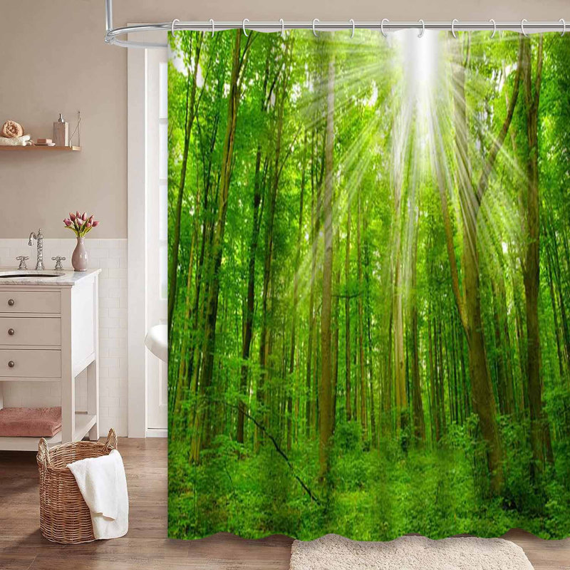 Rideau de douche Forest Sunlight, 72" L x 78" W