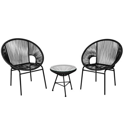 Ensemble de 3 chaises d'extérieur Bayou Breeze