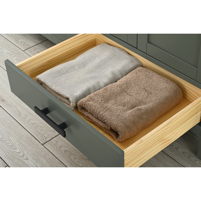 Ensemble de meuble-lavabo double 72 po Oberlander, Vert