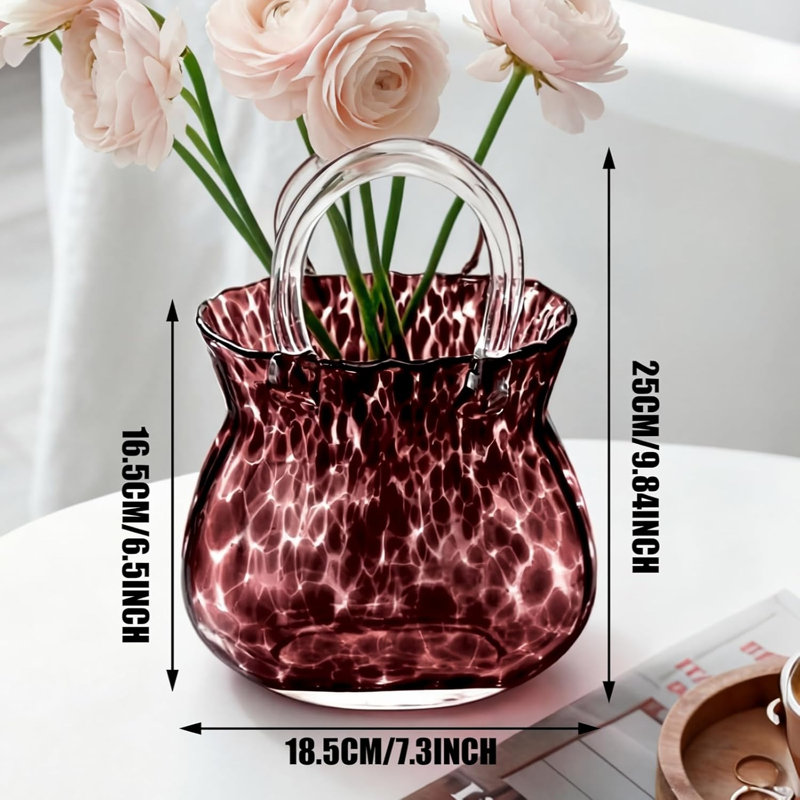 Glass Purse Vase