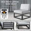 9 - Piece Outdoor Modular Sectional Set with Fire Table-1465370860