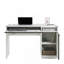 Bureau d'ordinateur, finition grise