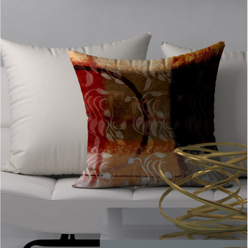 Energy Enormous Modern Contemporary Decorative Throw Pillow, 20" H x 20" W