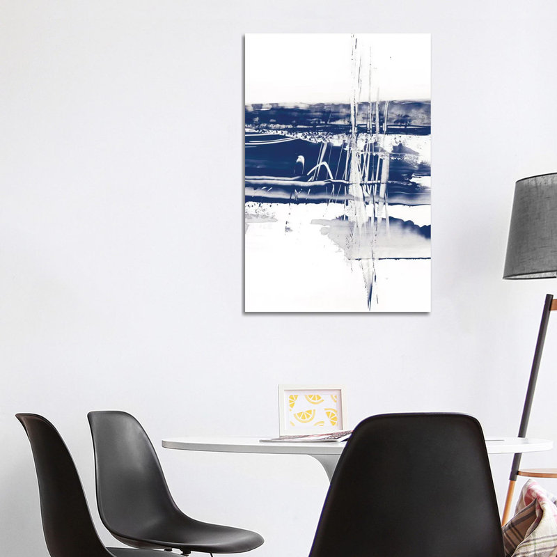 Reproduction d’art, "alternance actuelle IV" par Ethan Harper, H 40 po x l 26 po x P 1,5 po, Toile tendue, Pas de tapis