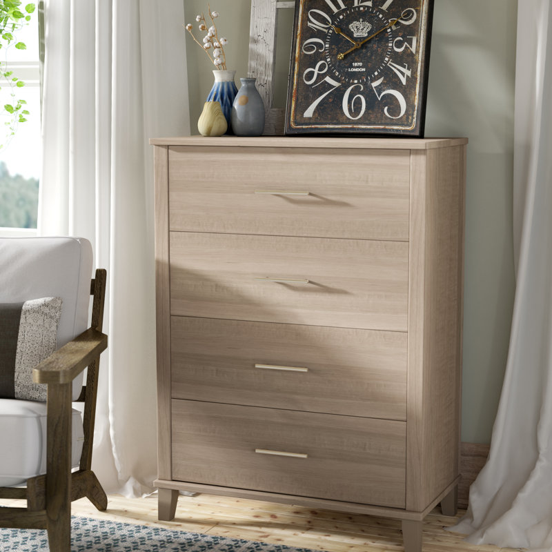Giovanna 31'' W 4 - Drawer Dresser, Ash Gray