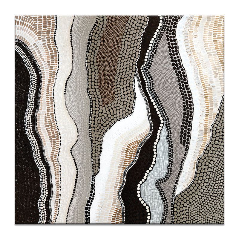 Warlangem by Kamilya Lowana White - Print, Wrapped Canvas, 64.5cm H x 64.5cm W x 6.4cm D