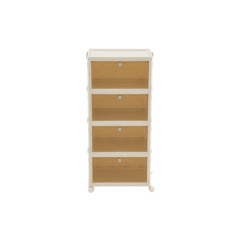6 Pair Stackable Shoe Rack, 83cm H x 39cm W x 28cm D