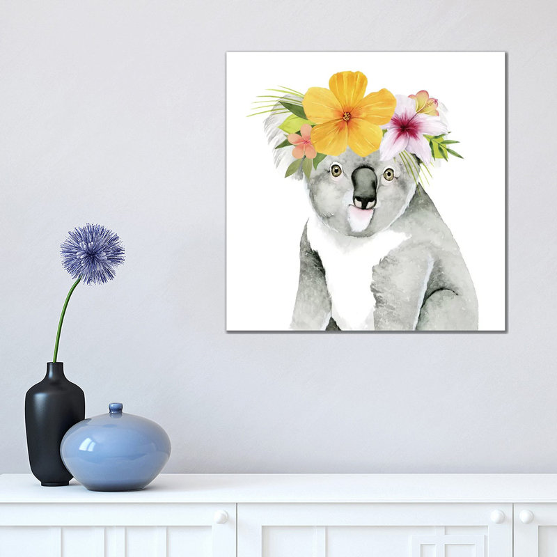 Tropical Halo VII by Grace Popp - Wrapped Canvas Painting, 45.72 cm H x 45.72 cm W x 1.91 cm D
