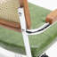Rattan Back Mid-Century Swivel Office Chair with Wheels & Armrests-635420470
