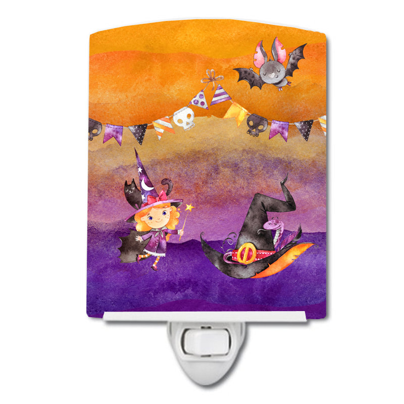 Éclairage de nuit en céramique little-plie Halloween