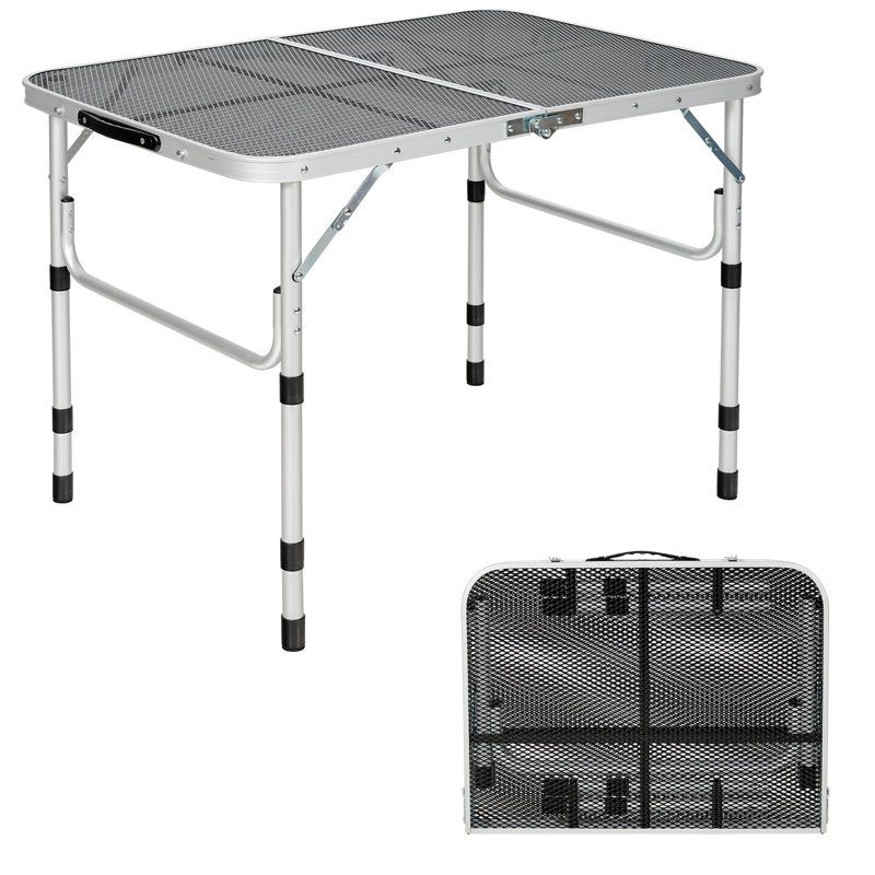 Medrick 90cm Rectangular Adjustable Folding Table