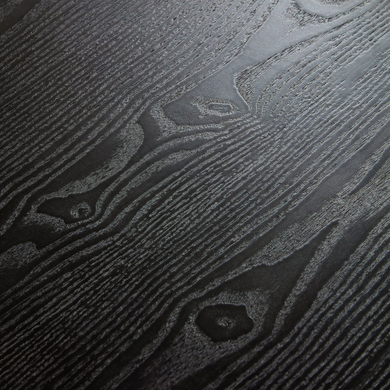 Table de salle à manger 46,45 pouces en panneau de fibres à densité moyenne pour salle à manger, Noir