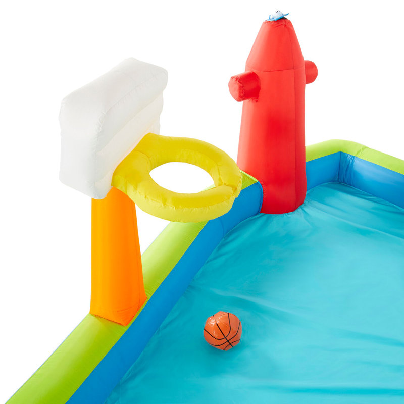 Riptide Triple Fun Inflatable PVC Water Park With 3 Slides & Obstacle Course