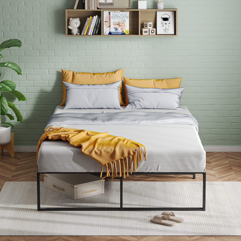 Twin Size Bed Frame,Metal Frame,3-In-1 Steel Support Bed Frame, Full
