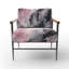 Fauteuil d'appoint rembourré Evolving In Pink Grey-2066690040