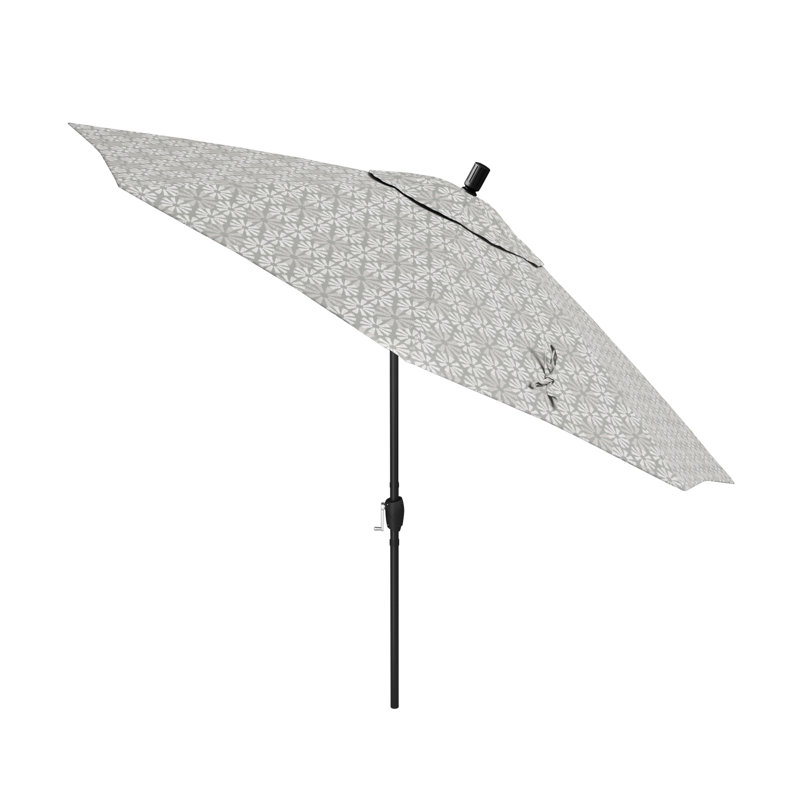 Parasol de marché 9 pi Junerose, Spiro graphite - Pacifica Premium, Hammertone gris foncé