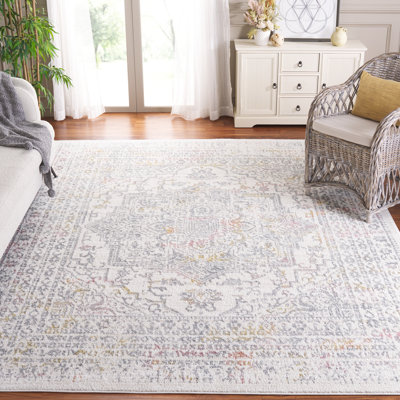 Lowrey Ivory Grey / Pink Rug