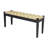 Millstone Solid Wood and Natural Seagrass Bench