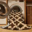 Tapis brun treillis lavable à la machine-1523326345
