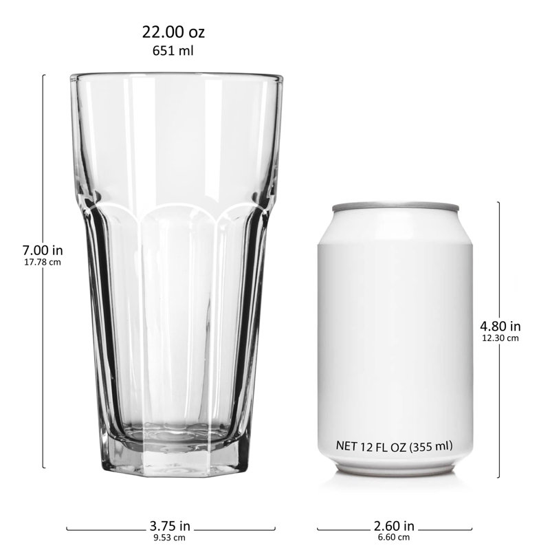 Gibraltar Libbey Iced Tea Glasses, Set of 12