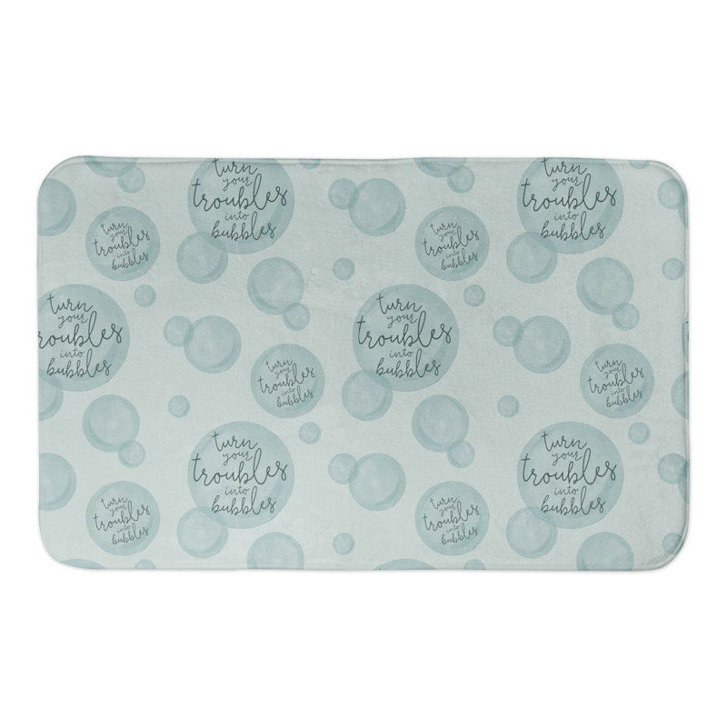 Gianmaria Non-Slip Bath Rug, Green