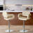 Swivel Upholstered Adjustable Height Counter Stool-766676962