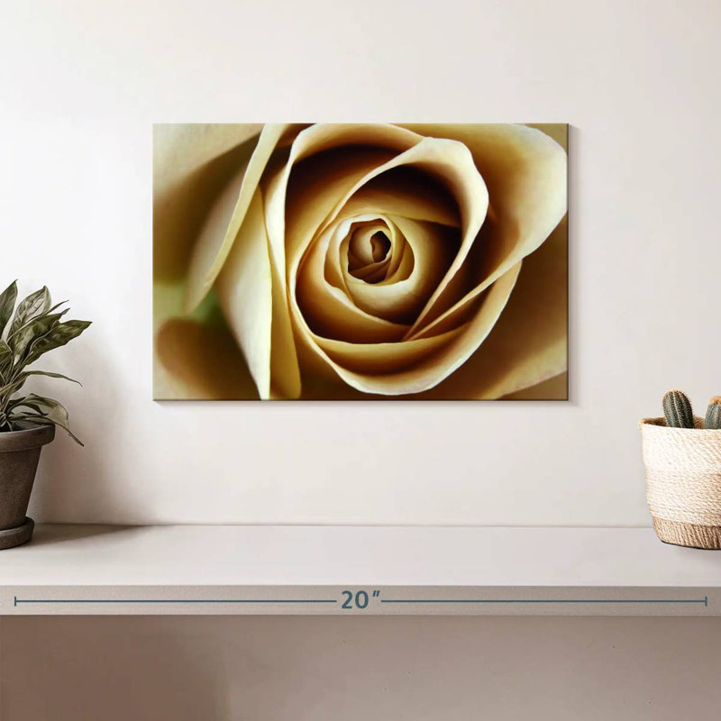 Rose Harnek en herbe beige, H 8 po x l 12 po