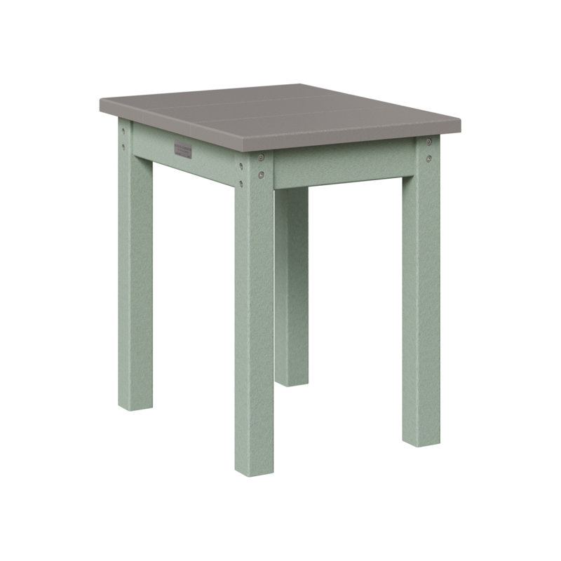 Berlin Gardens Economy End Table, Seafoam, Light Gray
