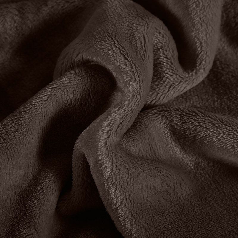 Ultra-Soft Fleece Blanket - Plush Warm Bed & Sofa Throw for All-Season Comfort, Double (150cm x 200cm), Coffee