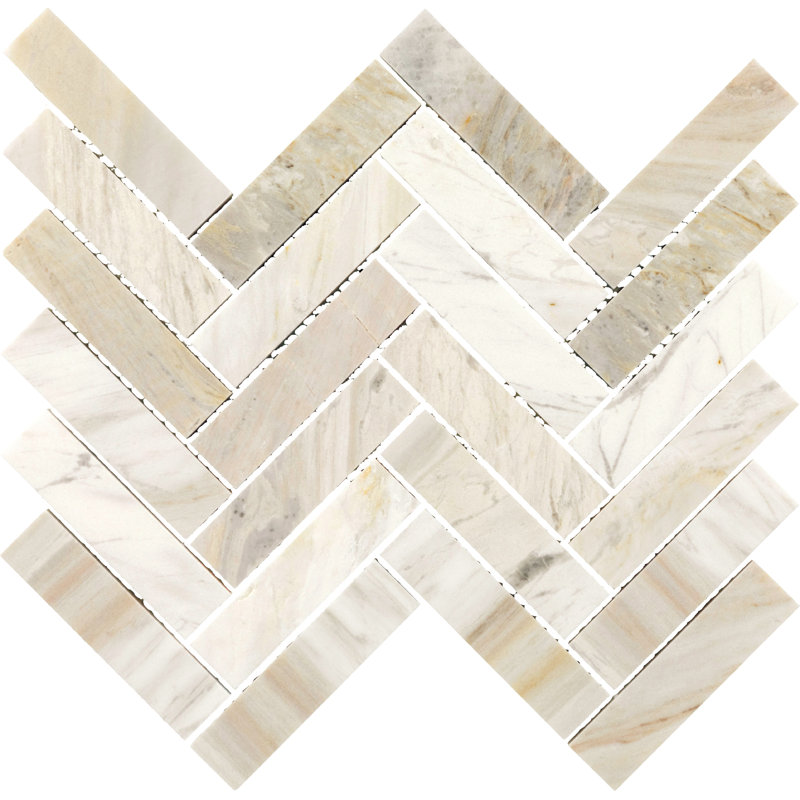 Mosaïque à chevrons Daltile Sublimity Natural Stone (10 pièces par carton) (7,20 pieds carrés par carton)