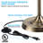 66.5" Tree Floor Lamp, Industrial Rustic Tall Standing Pole Lamp, 3 T10/T30 Bulbs, Antique Brass