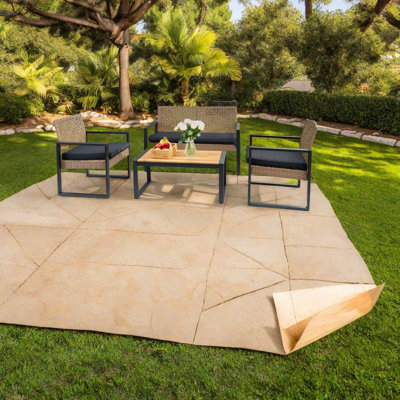 Ensemble de salle à manger de patio moderne 4 pièces avec plateau en bois d'acacia pour les jardins