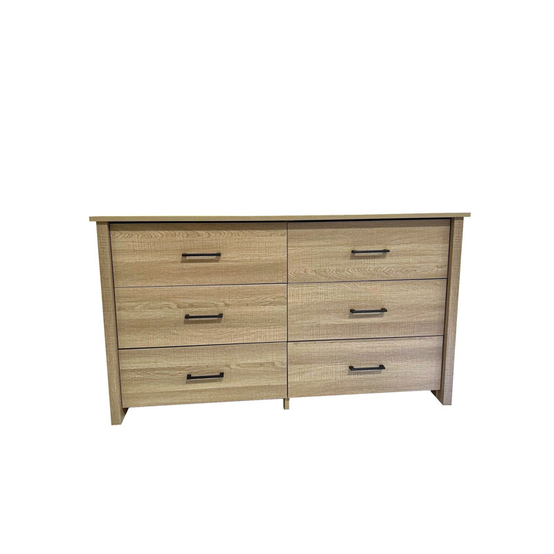 Emidio 6-Drawer Dresser, Summer Oak