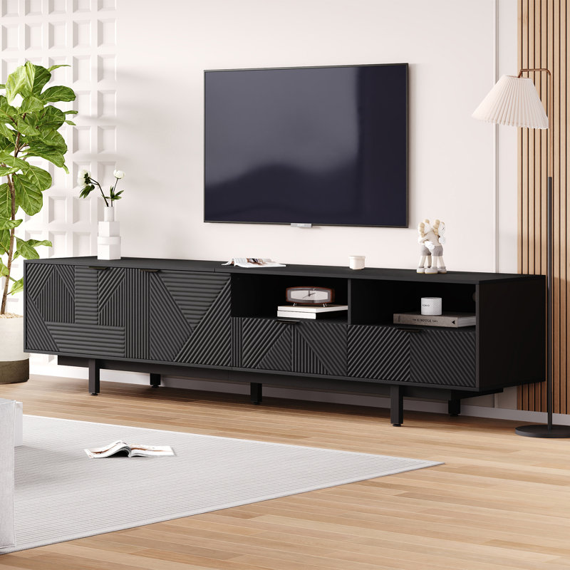TV Stand for TVs up to 88", Black