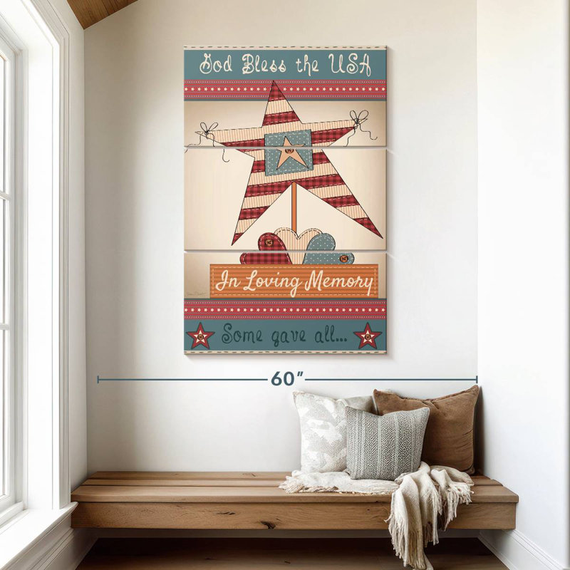 Lelar Flag In Loving Memory, 50" H x 32" W