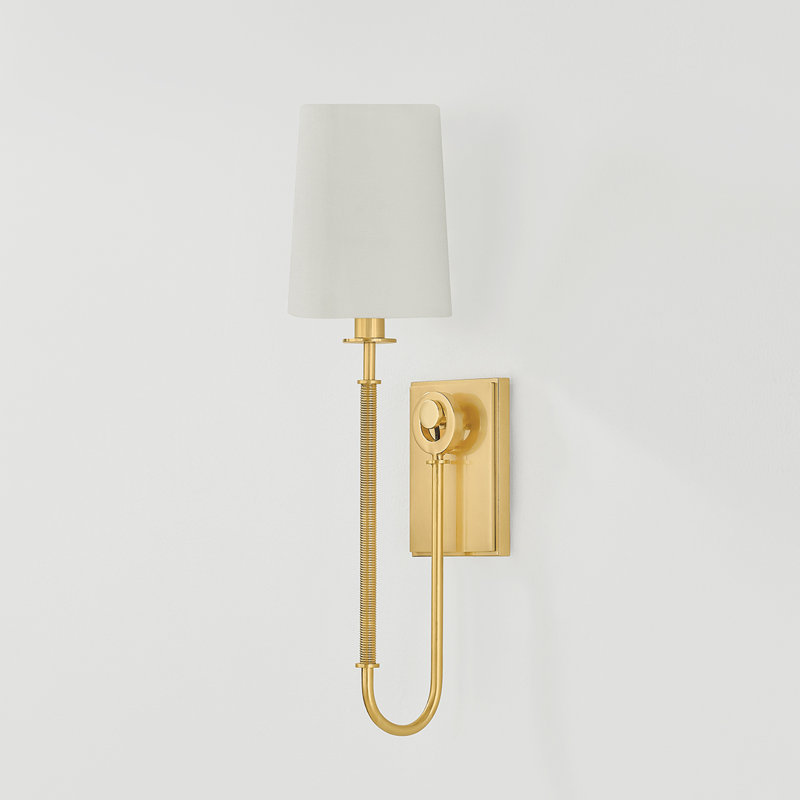 Glenmont Wall Sconce in Aged Brass, Gold
