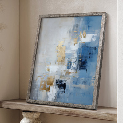Série ABSTRACT Dxxvi, reproduction encadrée - bois massif